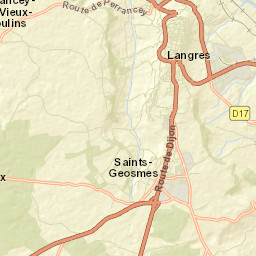 Langres Street Map