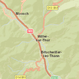 Moosch Street Map