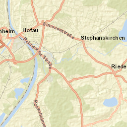 Riedering Street Map