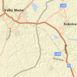 Veľký Meder Street Map