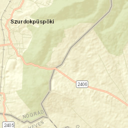 Szurdokpüspöki Street Map