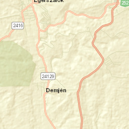 Egerszalók Street Map