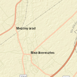 Mezőkeresztes Street Map