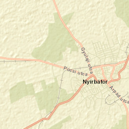 Nyírbátor Street Map