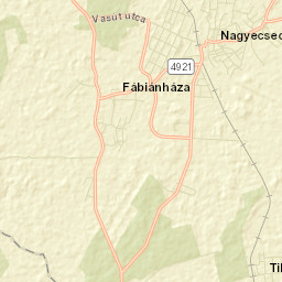 Nagyecsed Street Map