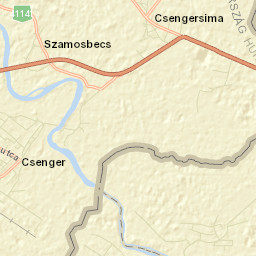 Csenger Street Map