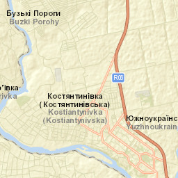 Yuzhnoukrains'k Street Map
