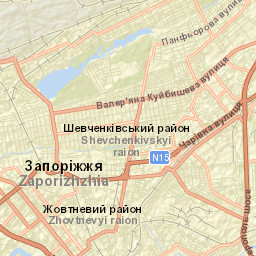 Zaporizhia Street Map