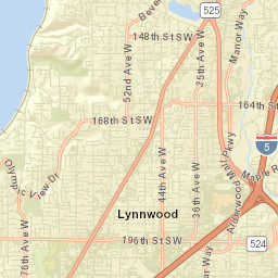 Picnic Point-North Lynnwood Street Map