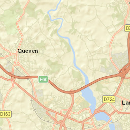 Quéven Street Map