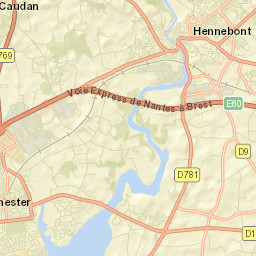 Hennebont Street Map