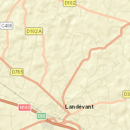 Landévant Street Map