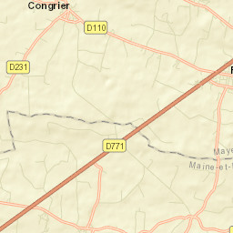 Congrier Street Map