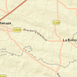 Renazé Street Map