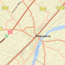 Beaugency Street Map