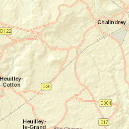 Chalindrey Street Map