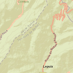Lepuix Street Map
