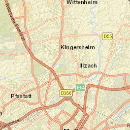 Illzach Street Map