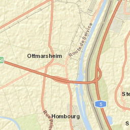 Ottmarsheim Street Map