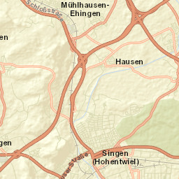 Singen Street Map