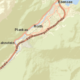 Ebensee Street Map