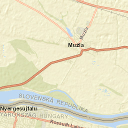 Nyergesújfalu Street Map