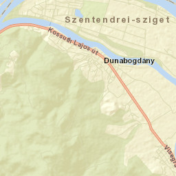Dunabogdány Street Map