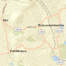 Petőfibánya Street Map