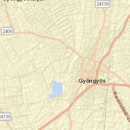 Gyöngyös Street Map