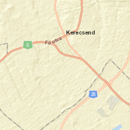 Kerecsend Street Map