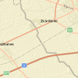Szihalom Street Map