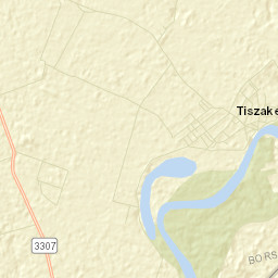 Tiszakeszi Street Map