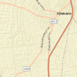 Újfehértó Street Map