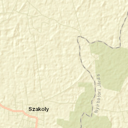 Szakoly Street Map