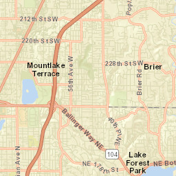 Brier Street Map