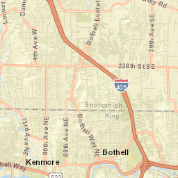 Bothell East Street Map