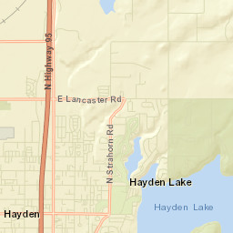 Hayden Street Map