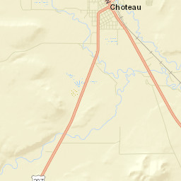 Choteau Street Map