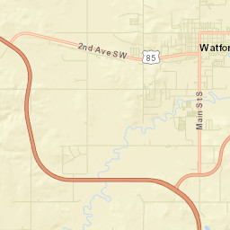 Watford City Street Map