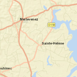 Merlevenez Street Map