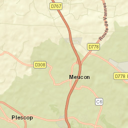 Meucon Street Map