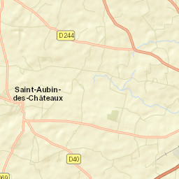 Saint-Aubin-des-Châteaux Street Map