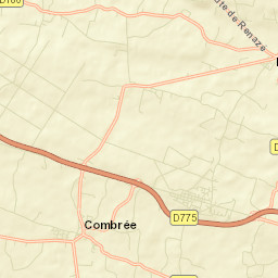 Combrée Street Map