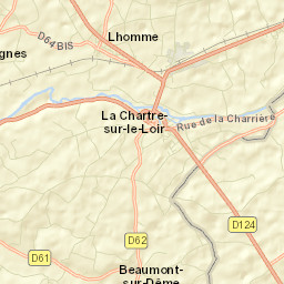 La Chartre-sur-le-Loir Street Map