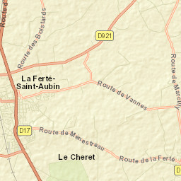 La Ferté-Saint-Aubin Street Map