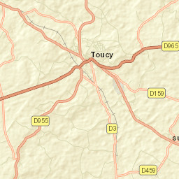 Toucy Street Map