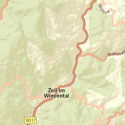 Zell im Wiesental Street Map