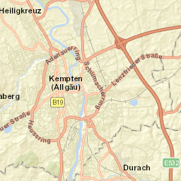 Kempten (Allgäu) Street Map