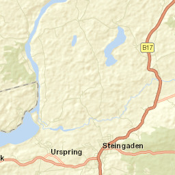 Steingaden Street Map