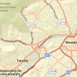 Pottschach Street Map